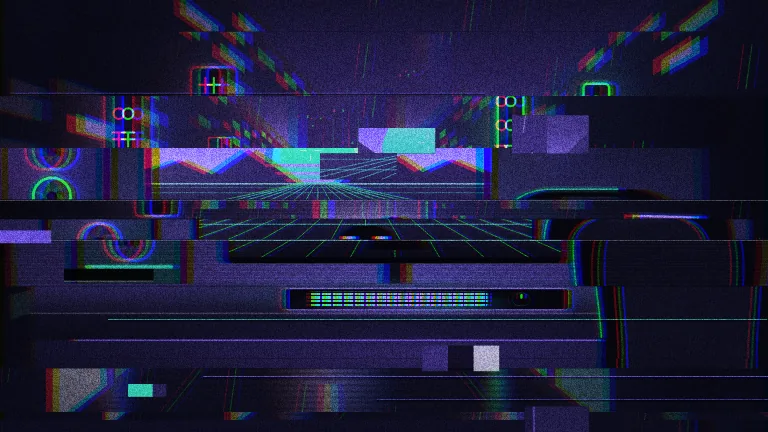 Glitch Hit. A ten-frame digital glitch that hides your cut: the picture shreds into sideways slices with red and blue fringes and block noise, and the next shot is underneath when it clears